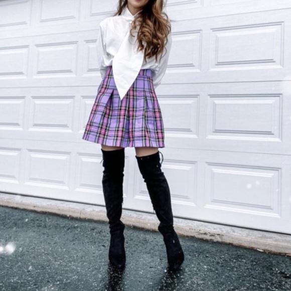 Black Over-the-Knee Faux Suede Heeled Boot - Picture 4 of 16